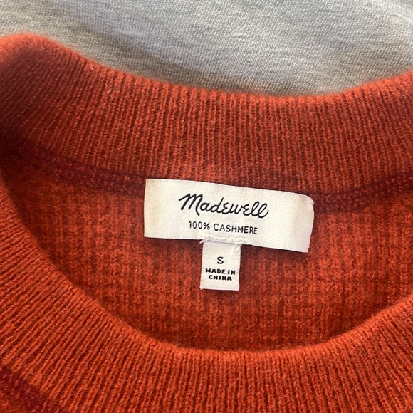 Madewell 100% Cashmere Shunken Sweatshirt - Picture 2 of 3